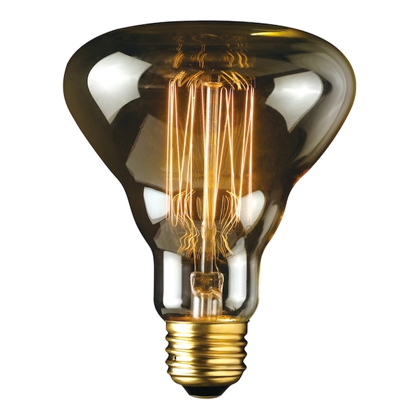 Globe Electric Designer Labo 40 W G40 Decorative Incandescent Bulb E26 (Medium) Amber 1 pk 84654 - main